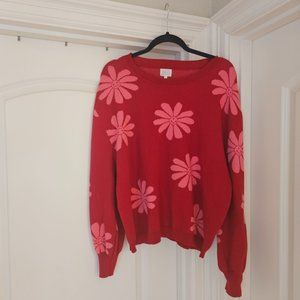 Dee Elly flower smile sweater